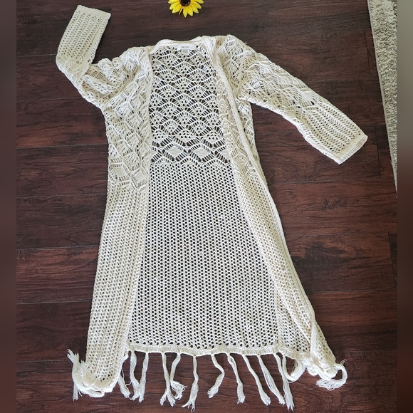 BOHO CROCHET OPEN Cardigan 💕 - Picture 4 of 7